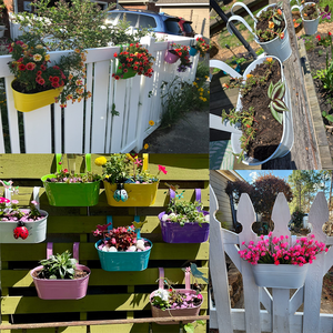 Kim Loại Sắt Treo Chậu Hoa Vườn Chậu Ban Công Trồng Kim Loại Xô Hoa Chủ Sở Hữu Tường Treo Trang Trí Nội Thất Nồi - Product Image 5