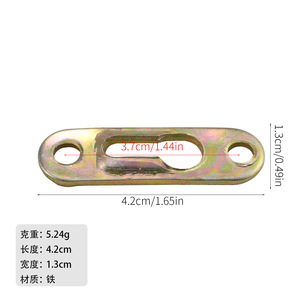 GQK Double-Hole Iron <b>Hook</b> GW2581209 with Back <b>Clip</b> Easy-to-Attach Connectors Shelf Supports Modern Simple for Furniture Cabinet - Product Image 4