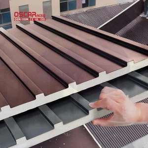 Panneaux sandwich en alliage d'aluminium durables, anti-corrosion, <span class=keywords><strong>isolation</strong></span> thermique, imperméables pour toiture, sol, mur, panneaux de toiture isolés - Product Image 1