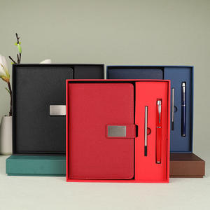 Set Regalo Aziendale Personalizzato: Taccuino A5 con Copertina Rigida e Penna in Pelle con Logo, Regali Natalizi per Clienti - Product Image 2