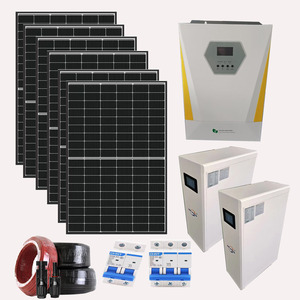 10KW 5KW lai năng lượng mặt trời off-lưới hệ thống bảng điều khiển cho nhà Lithium Ion pin mặt trời thế hệ <span class=keywords><strong>PV</strong></span> hệ thống - Product Image 1