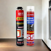 Mousse polyuréthane expansive à séchage rapide 750 ml, imperméable, pour le remplissage des interstices, des fenêtres, des portes et la fixation