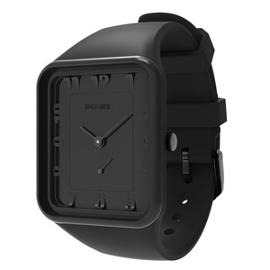 Montre de sport de luxe Shuaike1124, mouvement à quartz en silicone, largeur du bracelet 20 mm, cadran en verre, style classique pour hommes et femmes - Product Image 2