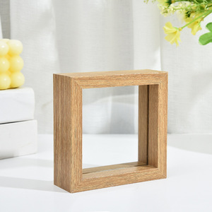 <span class=keywords><strong>Cornice</strong></span> quadrata in legno MDF <span class=keywords><strong>con</strong></span> vetro a doppia faccia 5 7 8 pollici - Product Image 4