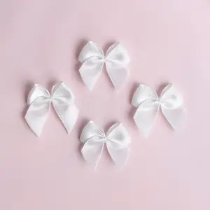 Ondergoed Kleine Lint Bows Satijnen Lint Pre-Made Bows Gift Leuke Mini Strik Voor Decoratie