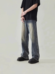 กางเกงคาร์โก้ขาตรงสำหรับผู้ชายสไตล์เกาหลีกางเกงยีนส์เดนิมกีฬาสไตล์สตรีทแวร์กางเกงลำลองสำหรับผู้ชาย - Product Image 6