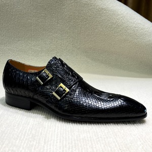 Nouvelles Chaussures en Cuir Décontractées pour Hommes, Style Tendance à Bout Pointu, Motif Gaufré, Rehaussantes et Confortables pour la Voûte Plantaire - Product Image 4