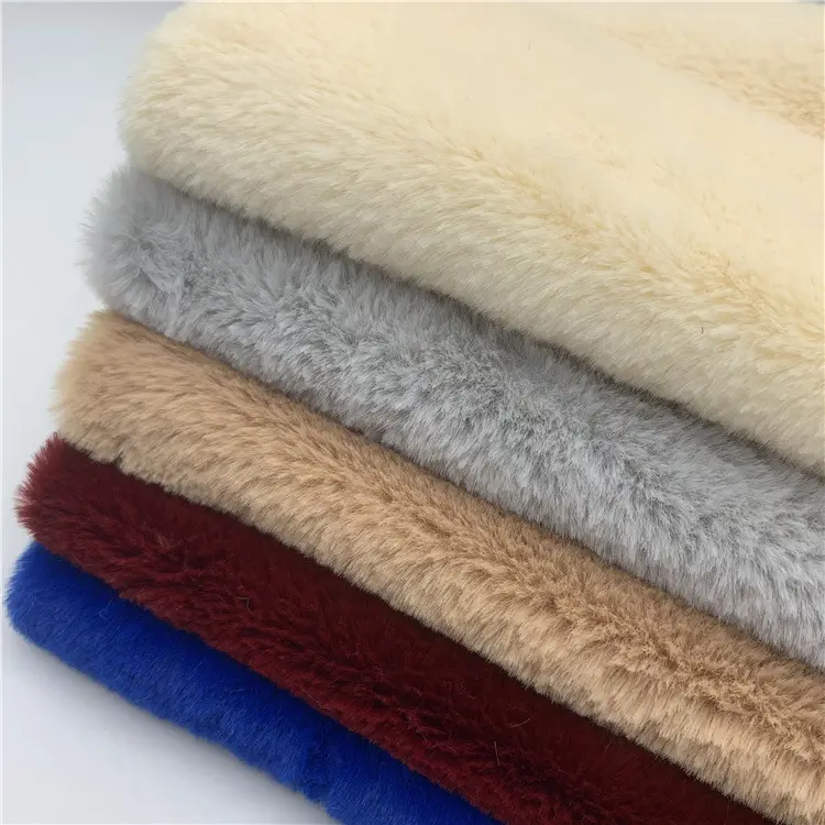 Super Soft Luxury 100% Polyester Faux Rabbit fur Cozy Hometextile Fake fur fabric