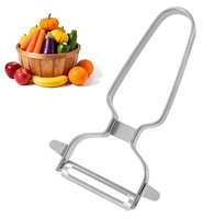 Roestvrijstalen schilmes voor fruit en groenten, keukenhulp voor precies snijden, chef-gadget, aardappelschillers