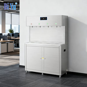 Ticari Paslanmaz Çelik Dikey Sıcak ve Soğuk Su Sebili, Doğrudan İçilebilir ve Kamu İçme Suyu için Su Arıtma Özellikli - Product Image 3