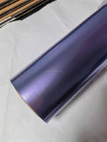 Emballage en vinyle pour voiture en métal liquide sans bulles d'air Otovera violet à changement de couleur PET