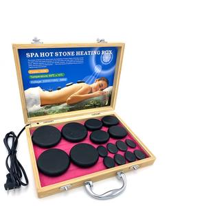 Pierres de massage chaudes pour spa, pierres de massage avec boîte de chauffage en aluminium, kit de massage chauffant, pierres énergétiques en basalte - Product Image 3