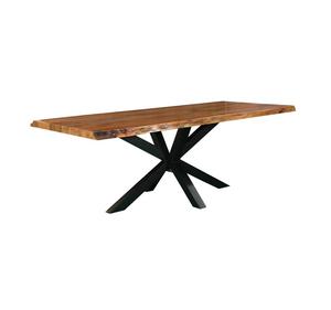 Table basse de style ferme rustique en bois massif offrant une surface durable et une finition charmante idéale pour une pièce confortable - Product Image 1