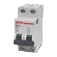Disjoncteur miniature (MCB) JIELI WG13 C10 400V 6kA Cuivre PA66 Montage modulaire IEC