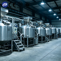 Cuve de mélange chimique en acier inoxydable avec agitateur industriel et moteur antidéflagrant pour usine