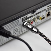 Xput penjualan laris kabel serat optik Toslink Plug Toslink Plug Audio optik pria kepang jaket Twisted pasang Speaker HDTV