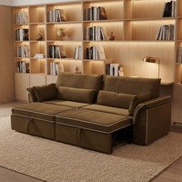 Verstellbares Doppel-Schlafsofa Neuer Split-Stil Lazy Futon für Büro & Wohnzimmer Stoff Faltbar & Ausziehbar für Schlafzimmer