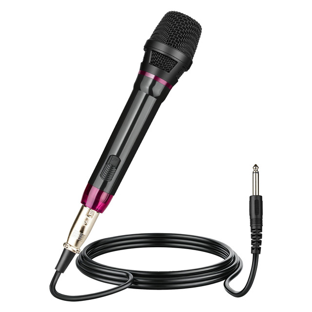 Professional C360 Portable Live Singing Wired Microphone Stylish Cardioid Polar Pattern for Live Vocals Karaoke