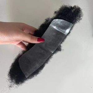 Vente en gros, 100% cheveux humains, ligne de cheveux, maquillage réaliste, <span class=keywords><strong>barbe</strong></span> de personnalité, 4mm PU, <span class=keywords><strong>barbe</strong></span> <span class=keywords><strong>Afro</strong></span> pour hommes noirs - Product Image 5