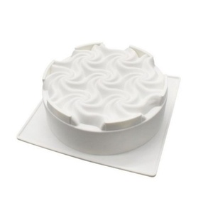 Molde de silicona Tangchu Circle Center con diseño de ondas de agua para tartas, repostería DIY, chiffon, chocolate, queso, helado, apto para congelador - Product Image 2
