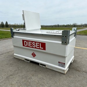 Serbatoio Diesel Portatile SUMAC da 500 Galloni, Serbatoio Carburante <span class=keywords><strong>in</strong></span> Acciaio a Doppia Parete Montato su Piattaforma con Indicatore Meccanico del Livello Carburante - Product Image 1