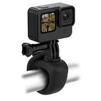 Support de caméra en silicone TELESIN 360, rotation à 360 degrés, fixation flexible pour Osmo Pocket 4 Go Pro Insta360 Ski Pole