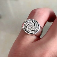 Janice Minimalisti scher Schmuck12mm/14mm/16mm/18MM Edelstahl-Siegelringe mit individueller Gravur