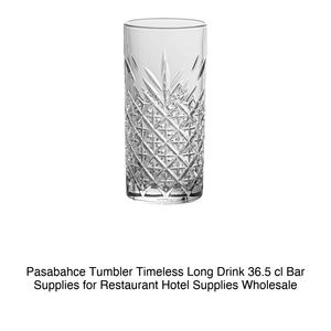 Vaso Pasabahce Tumbler Timeless para Bebidas Largas, 36.5 cl, Artículos de Bar para Restaurantes y Hoteles, Venta al Por Mayor - Product Image 2