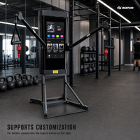 Machine de fitness tout-en-un à résistance électromagnétique Strongway Commercial Smart Home Gym, noire, pour musculation