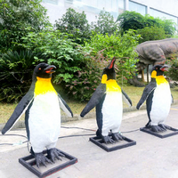 Amimatronic Modèle d'animal d'amusement Statue réaliste de pingouin grandeur nature