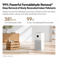 Purificateur d'air Mijia 6C en gros, CADR particules 603, Formaldéhyde 381, 68 m², contrôle par application, silencieux 30 dB, pour maison et chambre