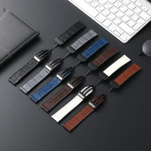Correa de Reloj de Silicona con Patrón de Bambú de Lujo para Samsung Huawei, 18, 20, 22 mm, Cierre Magnético - Product Image 3