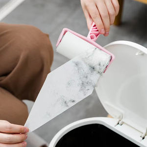 Groothandel Magische Huisdier Haarverwijderaar Borstel Handleiding Tapijt Jas Reinigen Met Plakkerige Roller Papier Afvegen Functie - Product Image 5