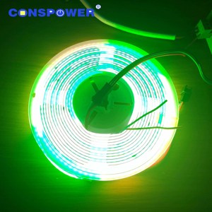 Dải đèn <span class=keywords><strong>LED</strong></span> <span class=keywords><strong>COB</strong></span> RGBWIC điều khiển được, đèn <span class=keywords><strong>LED</strong></span> RGBW IC WS2814 24V, 784 đèn <span class=keywords><strong>LED</strong></span>/m, đèn <span class=keywords><strong>LED</strong></span> dải - Product Image 3