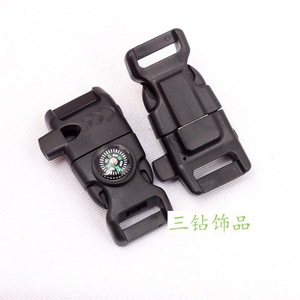 Survival Compass Buckle With Compass 2mm Width Compact Outdoor Gear For Hiking <b>Backpacking</b> Emergency Use - Product Image 2