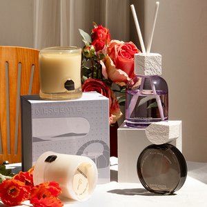 Mescente Thiết Kế Mới Không Gian Giấc Mơ Sang Trọng Tùy Chỉnh Tư Nhân Tự Nhiên Thanh Thủy Tinh Trong Suốt Chai Reed Khuếch Tán Với Hộp Quà Tặng - Product Image 3