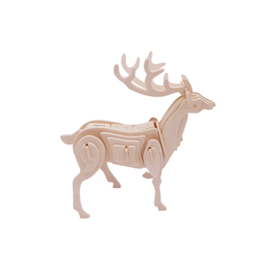 Tùy Chỉnh DIY 3D Động Vật Bằng Gỗ Thân Thiện Với Môi Câu Đố Ghép Hình Giáo Dục Nhận thức Học Tập Xây Dựng Kit Cho Trẻ Em - Product Image 4