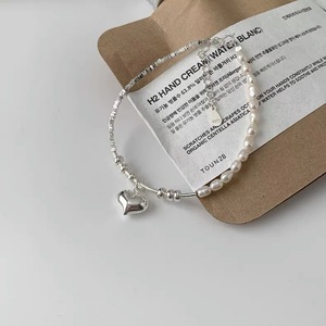 Pulsera de Plata de Ley S925 con Cuentas de Perlas de Agua Dulce para Mujer, Joyería para Uso Diario - Product Image 1