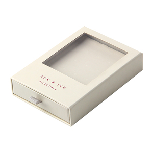 Boîte à bijoux de luxe en carton couché avec fenêtre, personnalisable avec logo, prix d'usine des fabricants chinois - Product Image 3