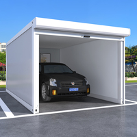 Abri de voiture portable en acier léger, structure pliable, garage pour voiture, maisons préfabriquées, maison conteneur détachable