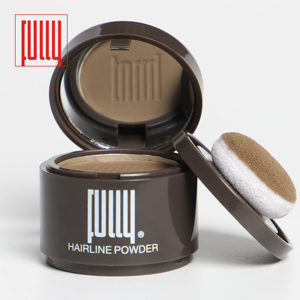 แป้งปิดผมบาง FULLY Hairline Powder สีน้ำตาล บรรจุในตลับไมก้า พร้อมแผ่นแปรงทา รุ่น 12 ยกโคนผม สำหรับปกปิดเส้นผมบางบริเวณไรผม - Product Image 1