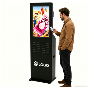 Estación de Alquiler de Baterías Portátiles con Pantalla LCD de 32 Pulgadas y 24 Puertos, Directo de Fábrica, OEM, para Aeropuertos - Product Image 1