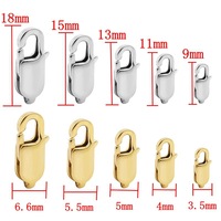 Fabricant de fermoirs pour bijoux sur mesure à Dongguan, fermoirs carrés en acier inoxydable de différentes tailles, fermoirs à ressort
