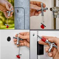 Clé de boîtier de compteur 7 en 1, Clé de boîtier électrique, Clé de panneau, Clé de boîtier de compteur électrique, Clé de radiateur, Clé de chauffage électrique au gaz britannique, Clé de vanne