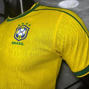 Maglia da Calcio Traspirante Taglie Forti a Manica Corta - Kit Calcio Brasile Copa Do Mundo 2026 Tailandese - Product Image 1