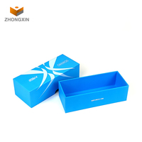 Boîte de couverture en carton Rectangle personnalisé bleu de luxe paquet de lunettes emballage de boîte de lunettes de soleil en verre