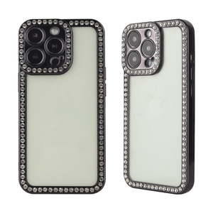 Somosten — coque <span class=keywords><strong>de</strong></span> <span class=keywords><strong>protection</strong></span> pour téléphone portable, étui en TPU, belle <span class=keywords><strong>glace</strong></span> et diamant galvanisé, pour <span class=keywords><strong>iPhone</strong></span> <span class=keywords><strong>11</strong></span>/12 13 promax - Product Image 2
