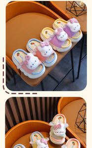 Sandales Antidérapantes pour Filles, Chaussons de Maison Confortables à Semelle Épaisse pour Enfants, Mignons pour Garçons et Filles, Printemps - Product Image 5