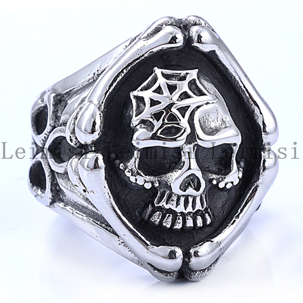 Sterling silver biker rings wholesale best sale
