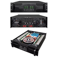 Amplificador de Potencia Rayco PW4X1100 de 4 Canales y 1100W, Clase H, 3U, Lineal, Digital, Estéreo, Metálico, Ecológico, Chino, 8 Ohmios, Sonido Envolvente